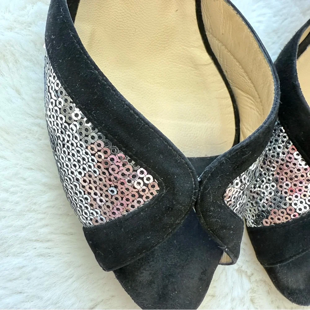 Jimmy Choo suede evening shoes women size 38 Authentic